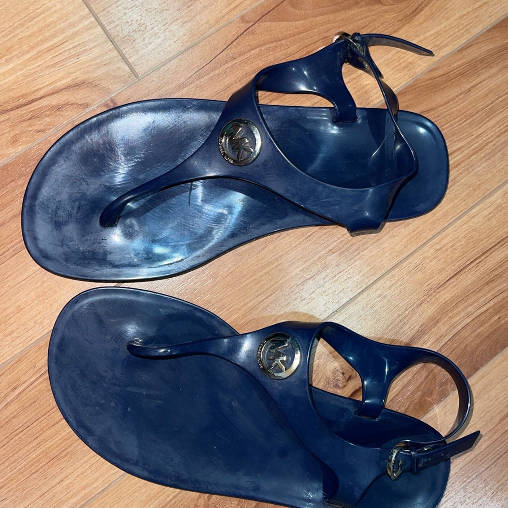 MICHAEL Michael Kors Blue T-Strap Sandals